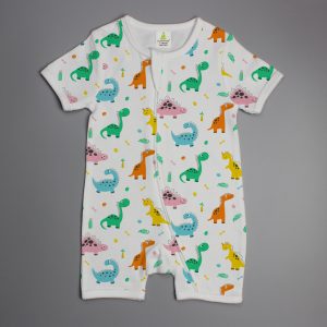 Dino Land Short Sleeve Zipsuit-imababywear