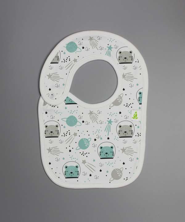 Astronaut Cat Reversible Bib-imababywear