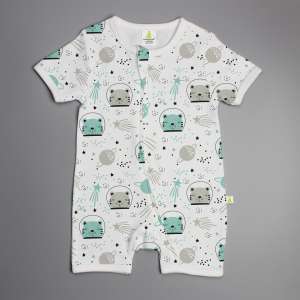 Astronaut Cat Shortsleeve Zipsuit-imababywear