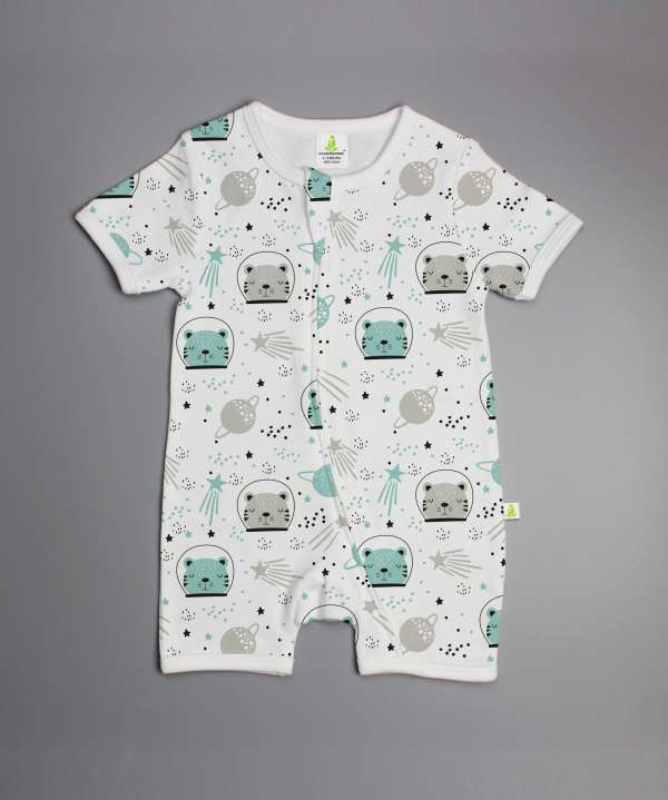 Astronaut Cat Shortsleeve Zipsuit-imababywear