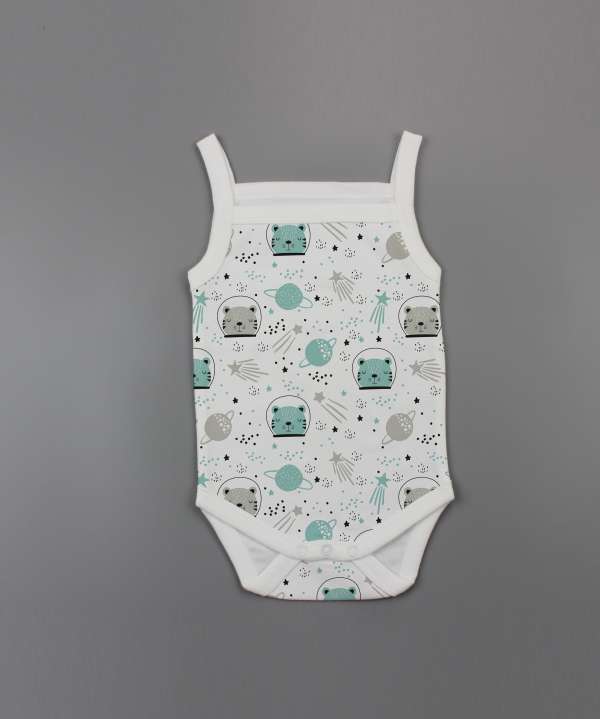 Astronaut Cat Strapy Bodysuit -imababywear