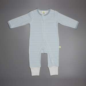 Blue Stripes Long Sleeve Zipsuit-imababywear