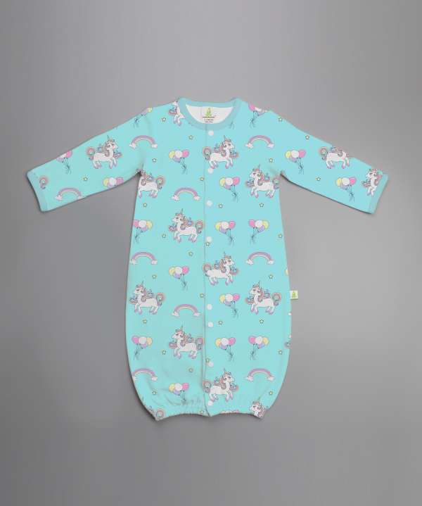 Unicorn Fantasy Convertible Sleepsuit-imababywear