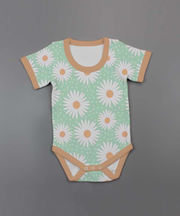 Daisy Valley Half Sleeve Bodysuit-imababywear