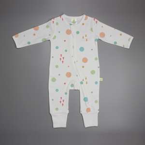 Dots and Doodles Long Sleeve Zipsuit-imababywear