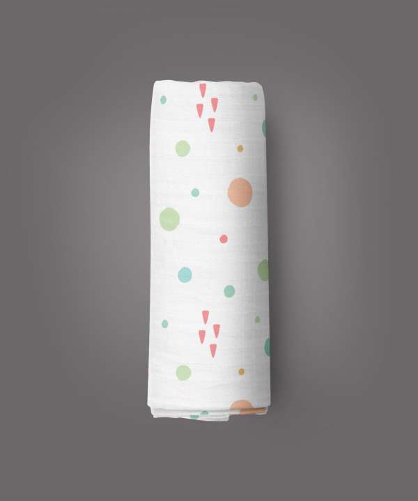 Dots and Doodles Muslin Wrap-imababywear