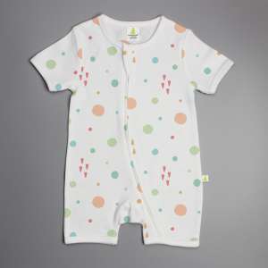 Dots and Doodles Shortsleeve Zipsuit-imababywear