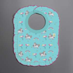 Unicorn Fantasy Frill Bib-imababywear