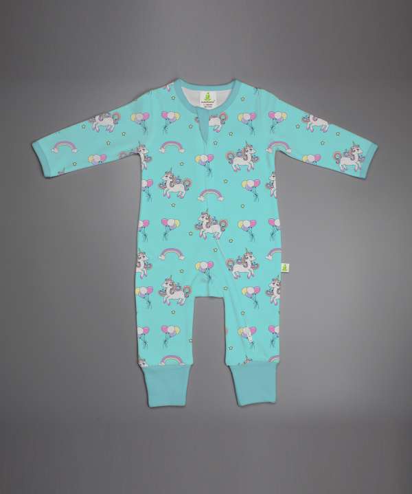 Fantasy Unicorn Long Sleeve Zipsuit-imababywear