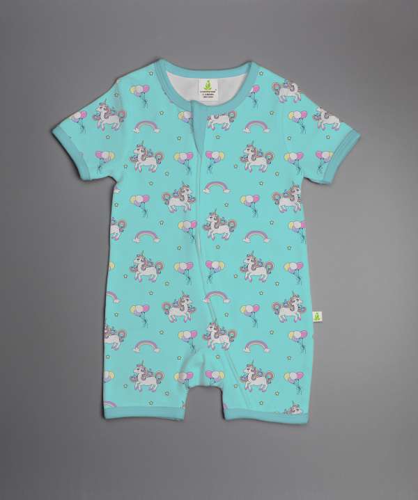 Fantasy Unicorn Shortsleeve Zipsuit-imababywear