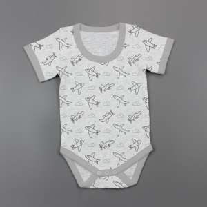 Happy Flight Half Sleeve Bodysuit-imababywear