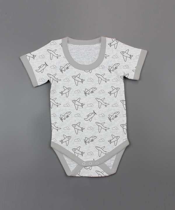 Happy Flight Half Sleeve Bodysuit-imababywear