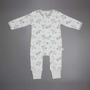 Happy Flight Long Sleeve Zipsuit -imababywear