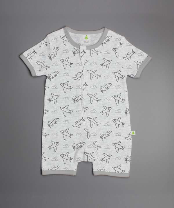 Happy Flight Shortsleeve Zipsuit-imababywear