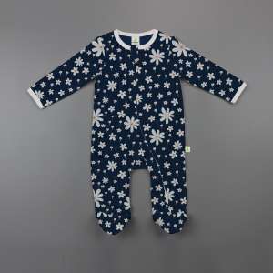 Little Jasmine Long Sleeve Zipsuit with Feet-imababywear