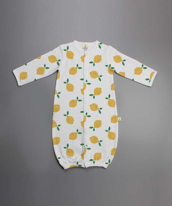 Little Lemons Convertible Sleepsuit-imababywear