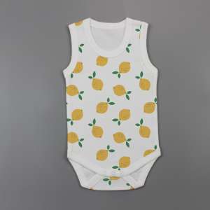 Little Lemons Sleeveless Bodysuit-imababywear