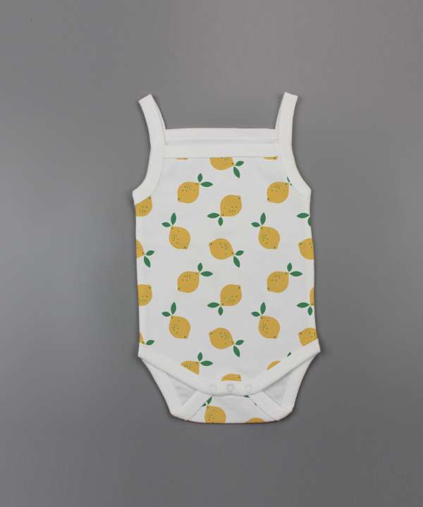 Little Lemons Strapy Bodysuit-imababywear