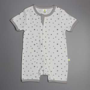 Little Stars Shortsleeve Zipsuit-imababywear