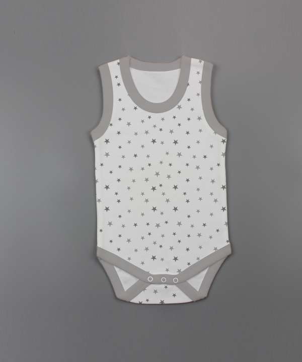 Little Stars Sleeveless Bodysuit-imababywear