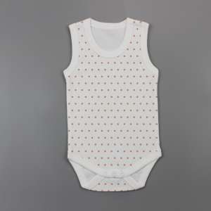 Polka Dots Sleeveless Bodysuit-imababywear