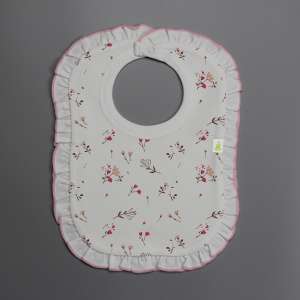 Red Bloom Frill Bib-imababywear