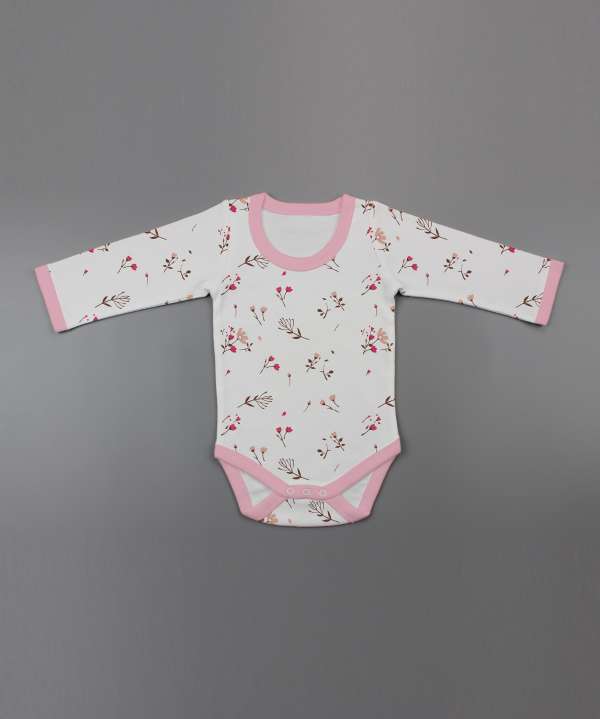 Red Bloom Full Sleeve Bodysuit-imababywear