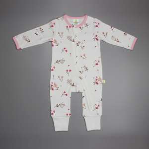 Red Bloom Long Sleeve Zipsuit-imababywear