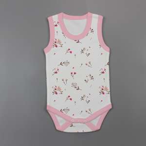 Red Bloom Sleeveless Bodysuit-imababywear