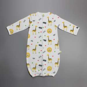 Yellow Forest Convertible Sleepsuit-imababywear