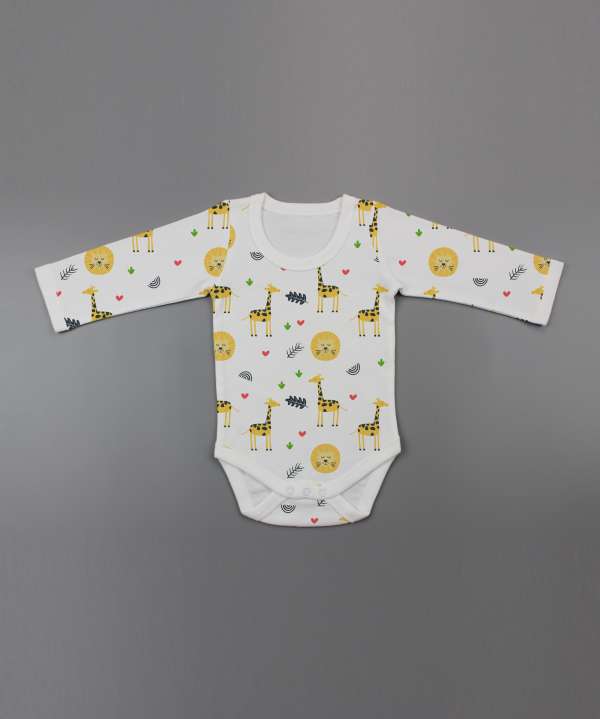 Yellow Forest Full Sleeve Bodysuit-imababywear