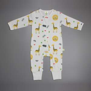 Yellow Forest Long Sleeve Zipsuit-imababywear