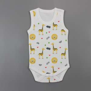 Yellow Forest Sleeveless Bodysuit-imababywear