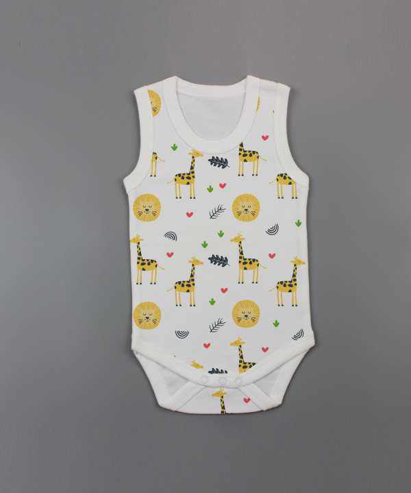 Yellow Forest Sleeveless Bodysuit-imababywear