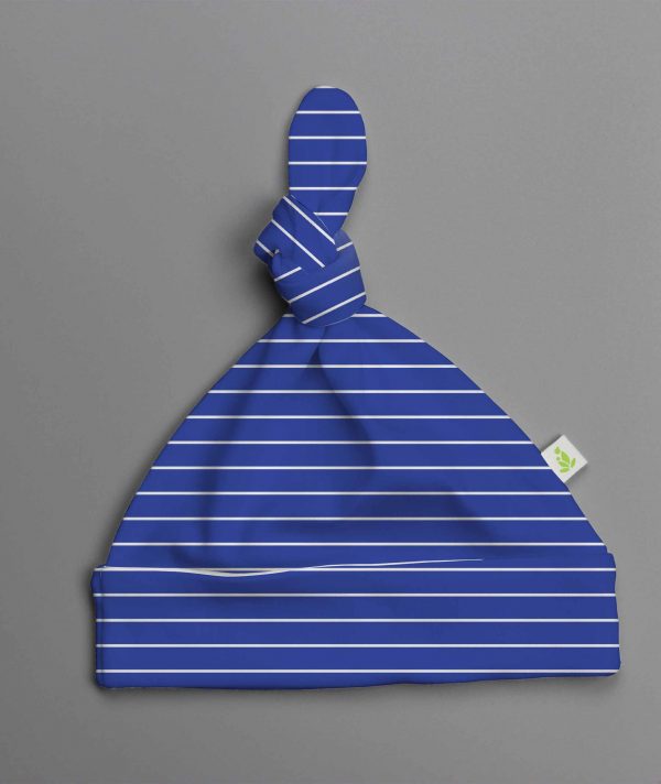 blue-stripes-knotted-beanie