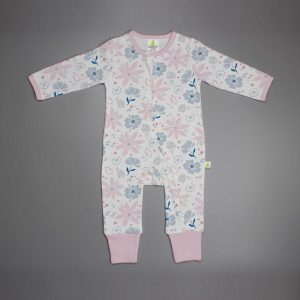 Blossom Festival Long Sleeve Zipsuit - imababywear