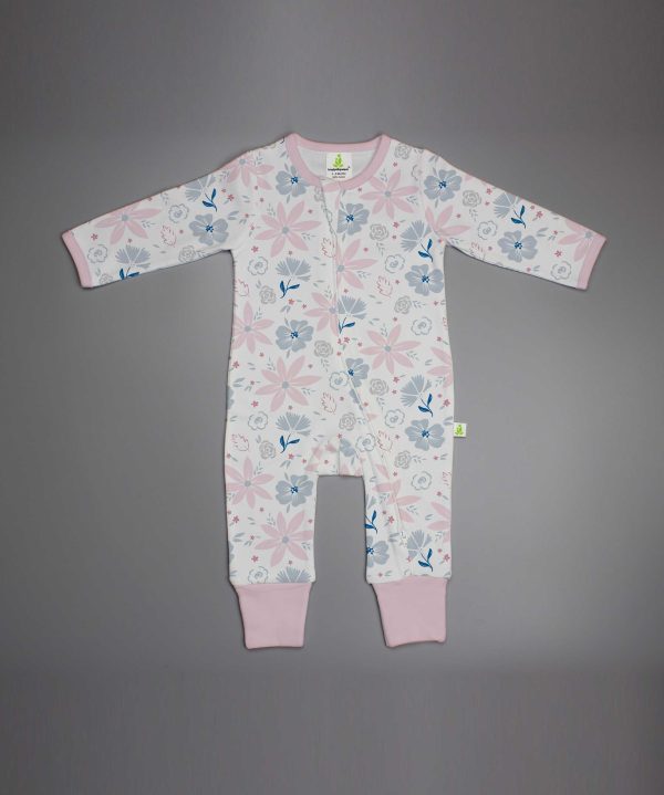 Blossom Festival Long Sleeve Zipsuit - imababywear