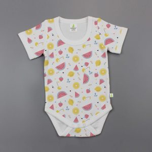 Citrus Melon Half Sleeve Bodysuit - imababywear