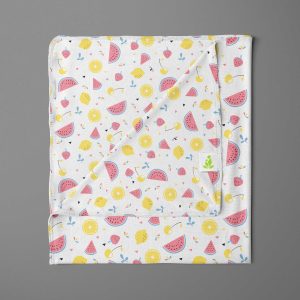 Citrus Melon Receiving Blanket - imababywear