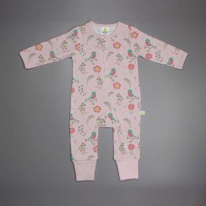 Floral Garden Long Sleeve Zipsuit - imababywear