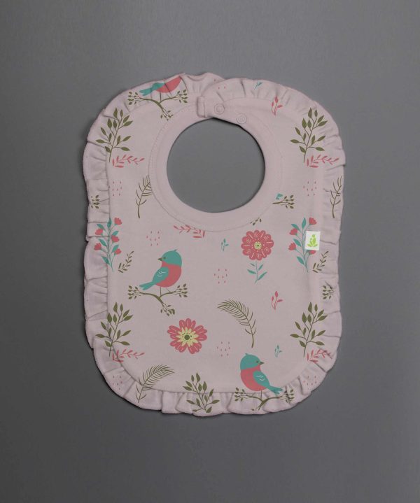 Floral Garden Frill Bib - imababywear