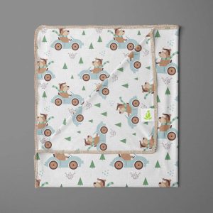 Forest Drive Receiving Blanket - imababywear
