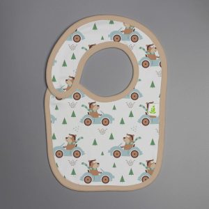 Forest Drive Reversible Bib - imababywear