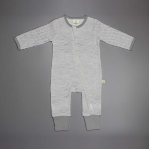 Granite stripes Long Sleeve Zipsuit - imababywear