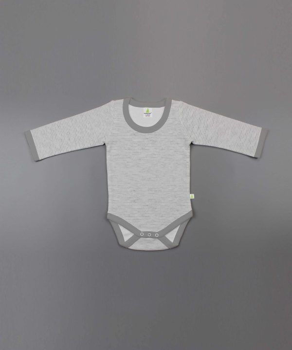 Granite Stripes Full Sleeve Bodysuit - imababywear