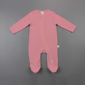 Rosetta Long Sleeve Zipsuit With Feet - imababywear