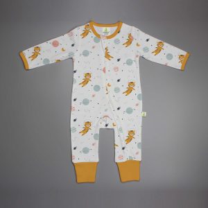 Tiger Space Long Sleeve Zipsuit - imababywear