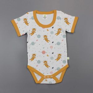 Tiger Space Half Sleeve Bodysuit - imababywear