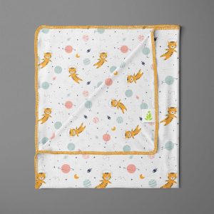 Tiger Space Receiving Blanket - imababywear
