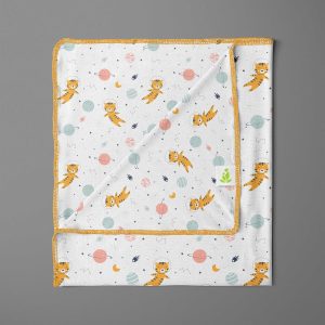 Tiger Space Receiving Blanket - imababywear